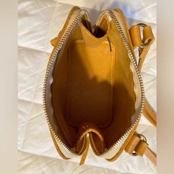 Portland Leather Petite Luna Crossbody Bag- Sunflower - Picture 4 of 8